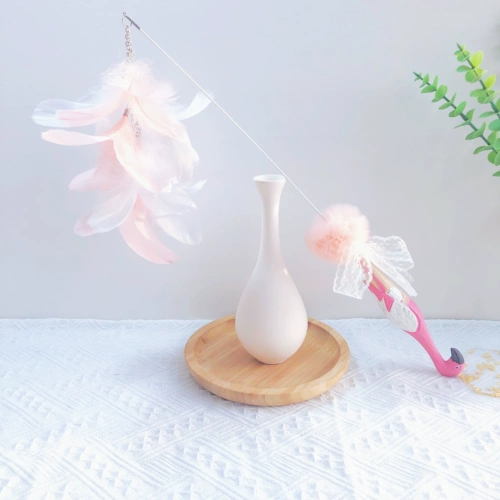 七只猫 Колокольчик, длинная сменная игрушка, фламинго, кот