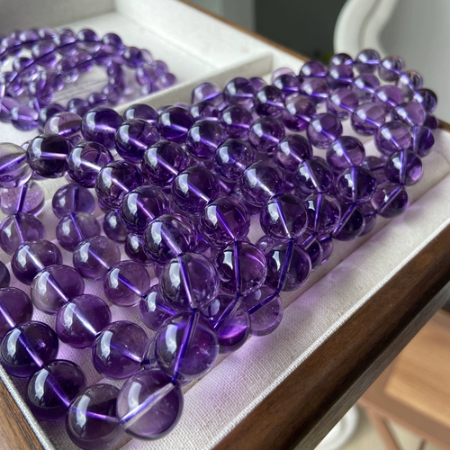 Натуральный браслет из кварца с аметистом, сиреневый кварц подходит для мужчин и женщин, аксессуар для влюбленных