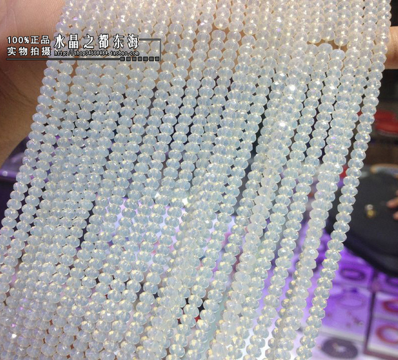 Natural Crystal 2*4mm Opal Faceted Disc Beads Spacer Semi-Finished Flat Beads Accessory Beads Loose Beads