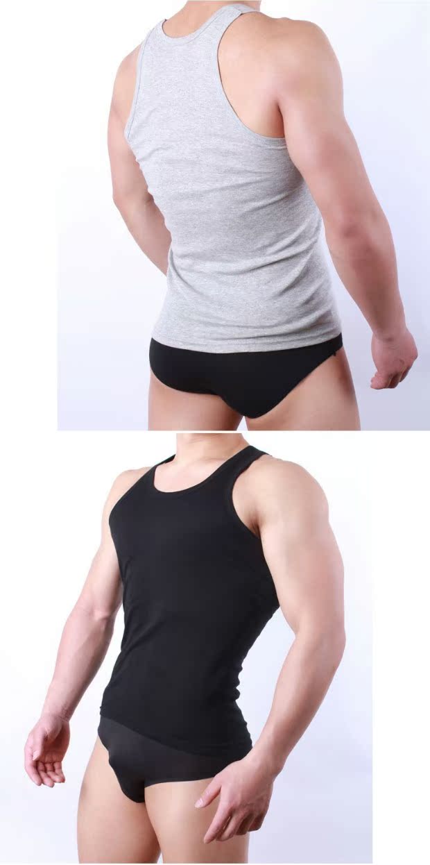 Cotton cotton tập thể dục cơ bản đồ lót đáy mùa hè thủy triều nam vest nam ao nguc