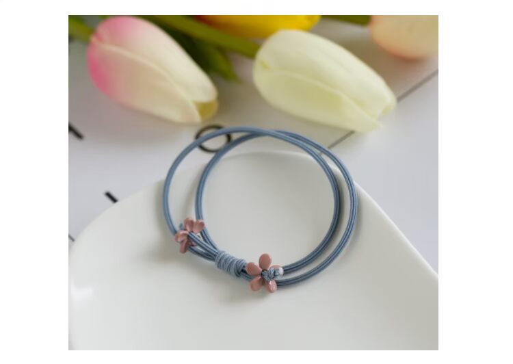 Trang sức trẻ em Nhật Bản nhỏ tươi tối giản hoa cà vạt da đầu trường hợp cao su ban nhạc cô gái cô gái tóc dây tóc phụ kiện phụ kiện tóc gần đây