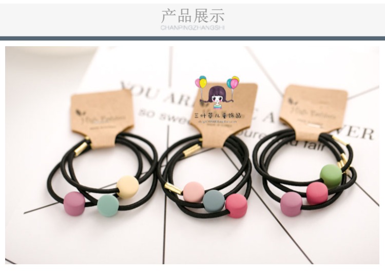 Phụ kiện tóc trẻ em trang sức đầu Hàn Quốc nhập khẩu cô gái tóc vòng chà sao cô gái cao su ban nhạc công chúa tóc dây thừng đồ cột tóc