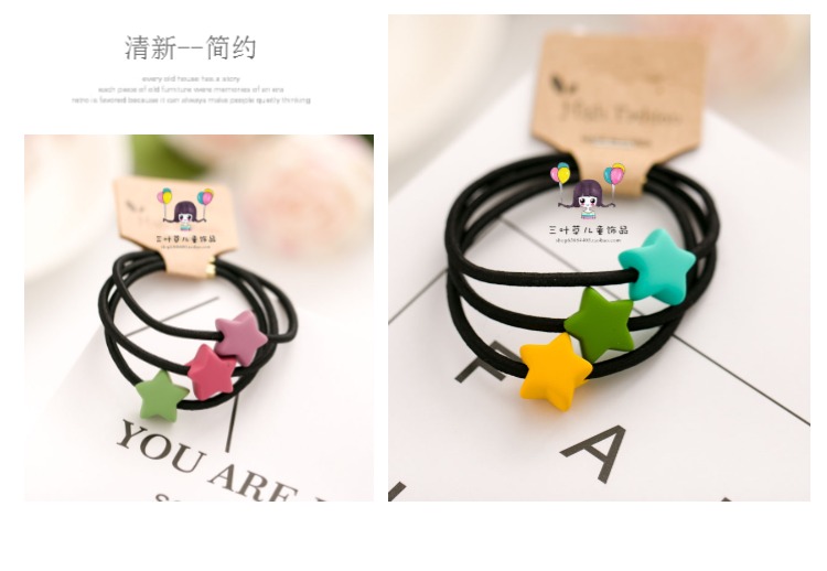 Phụ kiện tóc trẻ em trang sức đầu Hàn Quốc nhập khẩu cô gái tóc vòng chà sao cô gái cao su ban nhạc công chúa tóc dây thừng đồ cột tóc