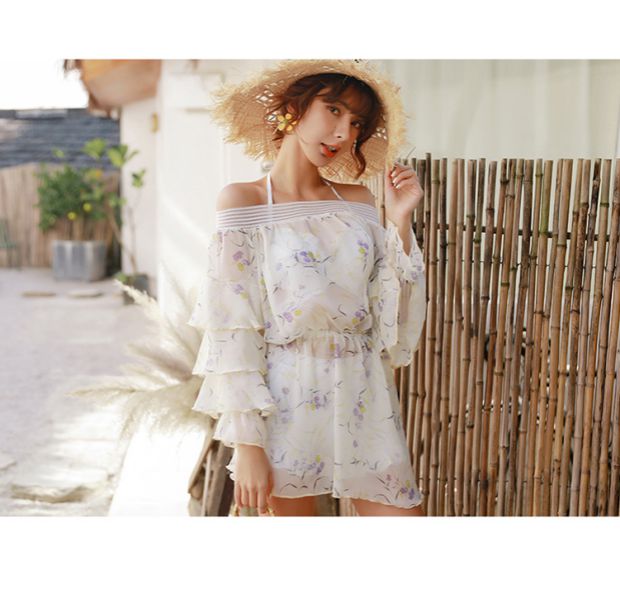 2019 cặp đôi đồ bơi áo choàng che bụng bikini ba mảnh đi biển kỳ nghỉ quần nam đi biển mùa xuân áo tắm nóng - Vài đồ bơi 	đồ đôi đi biển cho mẹ và bé trai