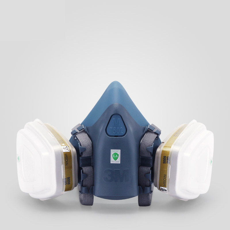 3M7502 fit 6006 anti-gas mask anti-organic vapor chlorine gas anti-formaldehyde multiple gas masks spray paint