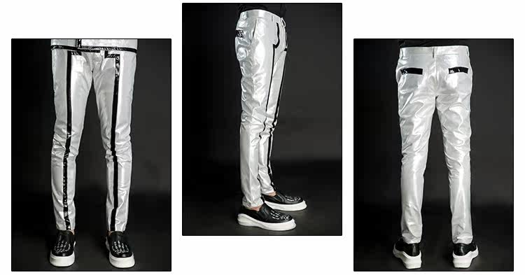 Pantalon cuir homme serré pour jeunesse - Ref 1483402 Image 9