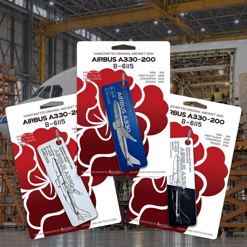 Air China A330-200 Airbus Aircraft Skin B6115 Cultural and Creative Ca Air China Keychain Pendant Air China A330-200 Airbus Aircraft Skin B6115 Cultural and Creative Ca Air China Keychain Pendant