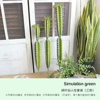 Белый набор из трех зеленых листовых сказочных колонн