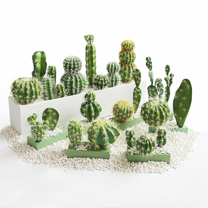 Simulation cactus fake cactus decorative ball table tropical desert green plant ornaments small creative landscaping