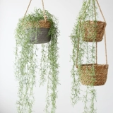 Ручная шпагатная роттана с двойным слоем висячих корзин