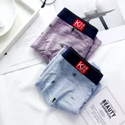 Thanh niên nam Đồ lót Boxers Mềm mại và thoải mái Modal Vải Thể thao Đàn hồi Eo Quần short vuông