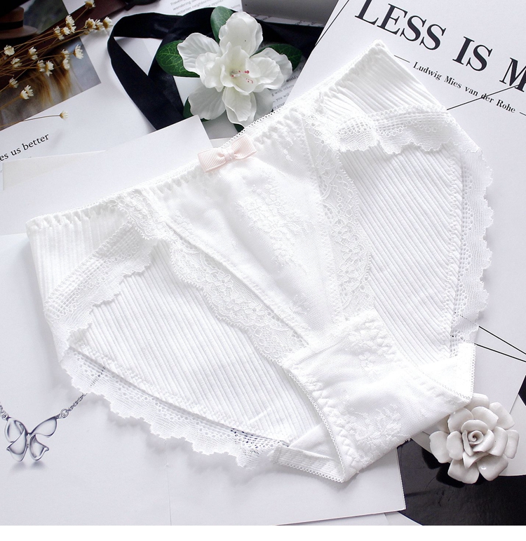 Đầm ren mỏng gạc cotton mềm mại thoáng khí eo quần phụ nữ thoải mái tập tin cotton tóm tắt ngọt ngào phụ nữ các loại quần lót nam nữ