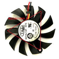 Suitable for TT 6010L12F NFE 0 15A 12V Hole distance 3 9 cm Blade diameter 5 5 Graphics card fan