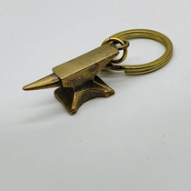 Dongguan broken copper pure copper brass felt key chain pendant DIY creative decoration accessories EDC pendant pendant