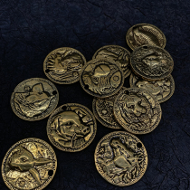 Dongguan Broken Bronze Zodiac Zodiac Key Buckle Retro Pendant Bronze Coin Rat Bull Tiger Rabbit Dragon Snake Horse Monkey Cock Dog Pig