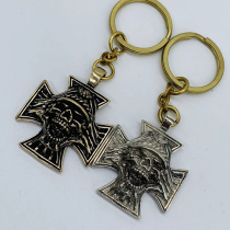 Dongguan Breaking Copper Pure Brass Brass White Bronze Cry Skeleton skull Key buckle pendant personality pendant pure handmade polished accessory
