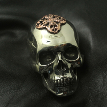 Dongguan Broken Bronze New Mega Diamond Pestle Skull luggage Luggage Decoration Buckle Pure Copper Retro Cattle buckle Sub-belt buckle head