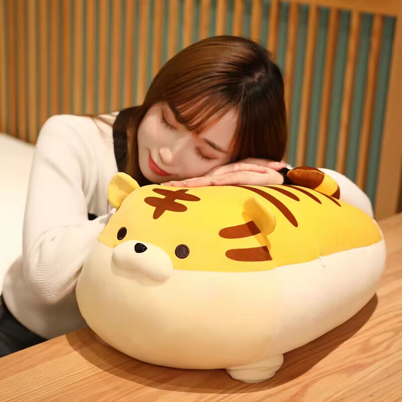Japanese-Style Ultra-Soft Tiger Plush Pillow Stuffed Toy Little Tiger Doll Sleeping Companion Bed Pillow Doll Birthday Gift for Girls Japanese-Style Ultra-Soft Tiger Plush Pillow Stuffed Toy Little Tiger Doll Sleeping Companion Bed Pillow Doll Birthday Gift for Girls