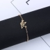Phiên bản tiếng Hàn của vòng đeo tay 10 nhân dân tệ sau đây đơn giản nữ tính khí hoang dã Sen rỗng rỗng giấy hạc mặt dây chuyền trang sức vòng đeo tay vòng cẩm thạch bọc vàng Vòng đeo tay Clasp