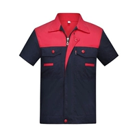 Темно-синий + красный с короткими рукавами [один топ]