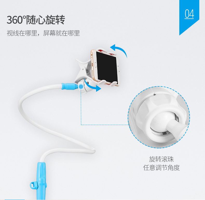 tivi samsung tu8500 Lười điện thoại di động giá đỡ điện thoại di động giá phẳng giường máy tính để bàn phổ quát mở rộng xem trực tiếp TV iPad clip phổ quát hỗ trợ kệ ký túc xá giường cá tính sáng tạo đa chức năng cố định tạo tác - TV tivi samsung màn hình cong 55 inch