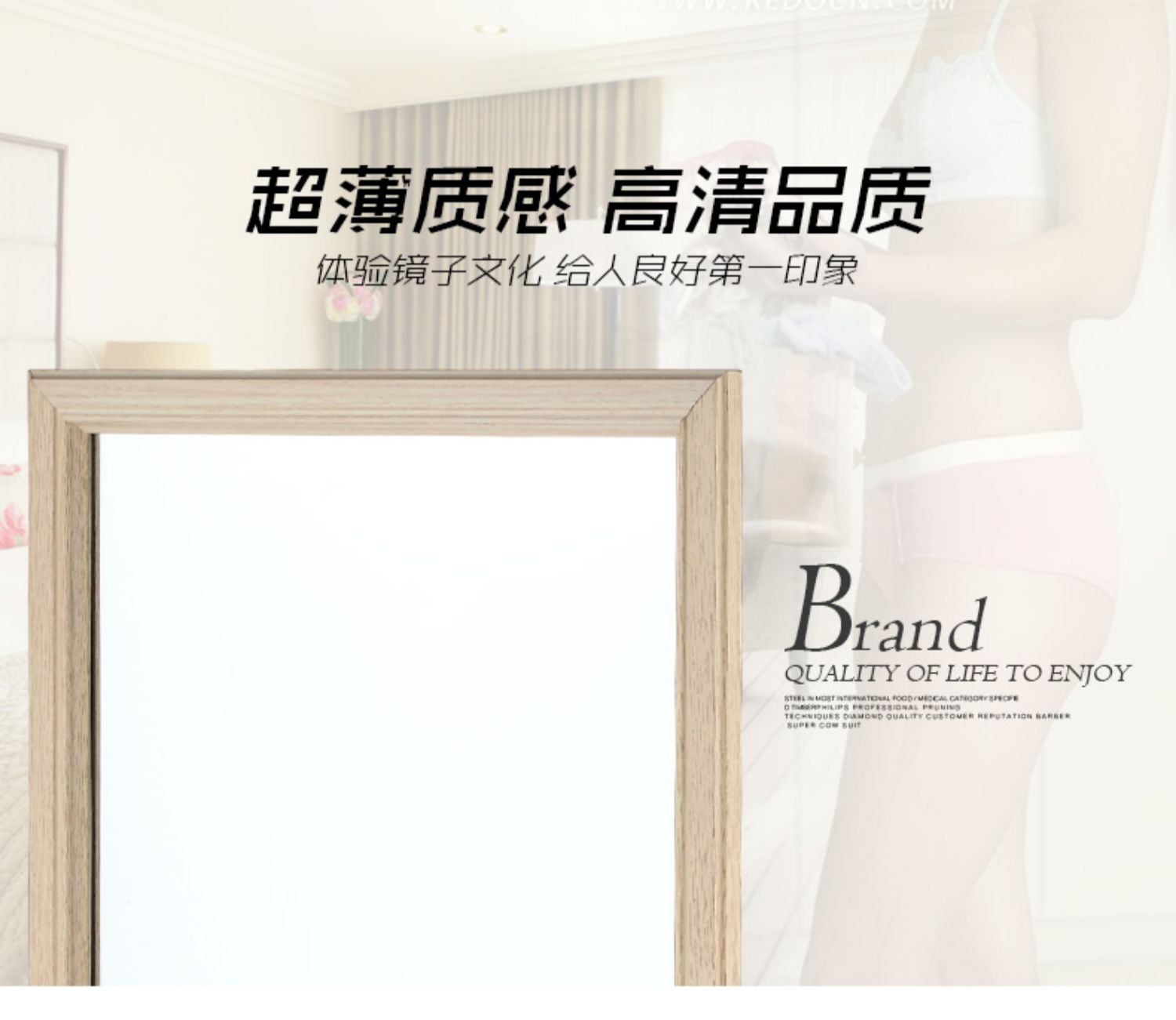 Tủ quần áo gương trượt gương gương chiều dài gương xoay tủ quần áo ẩn gương kính thiên văn gấp gương phù hợp - Gương guong dan tuong