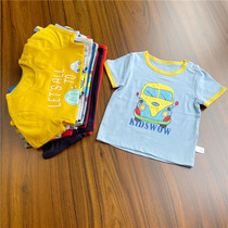 Boys and children cartoon cotton soft thin T-shirt base shirt 90-140 yards