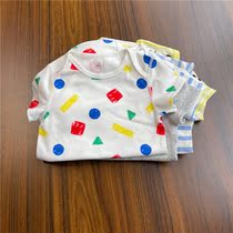 Climbing No. 3 summer cotton soft short sleeve triangular fart conjoined climbing 59-90 yards