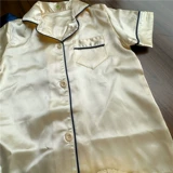 Мягкие шелковые шорты, пижама, комплект, 2 размер, подходит для подростков, короткий рукав