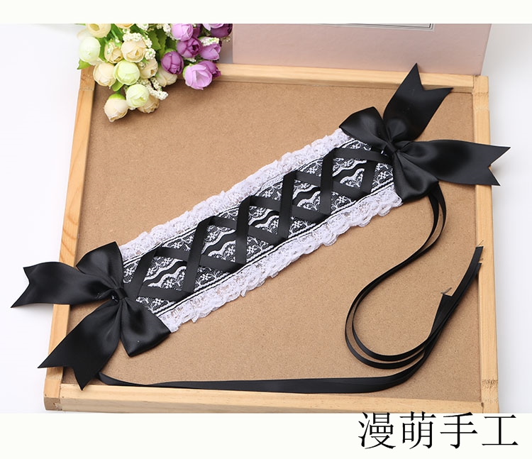Nhật Bản mềm mại em gái Lolita trắng ren mũ lori ngọt ngào vẻ đẹp hoang dã kc tóc ban nhạc phụ kiện tóc trâm cài tóc