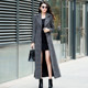 Autumn and winter Hepburn style woolen coat women's coat women's new 2024 popular coat women's extra long style women's knee-length coat