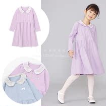 Japan Chacott Childrens Dress Ballet Dancer With Long Sleeve Jacket Pure Cotton Practical Zipped Cardiovert Dress
