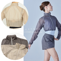 Japan direct mail Chacott professional ballet dance practice clothing light transparent short top zipper coat