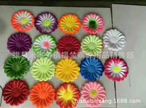 Funeral Qingming Flowers Bright Light Fabric Chrysanthemum Gearchus simulation electronic wreath material silk flower