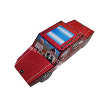 Funeral supplies paper Live Paper 1 4 meters corrugated paper red car car white matter car paradise sacrifice