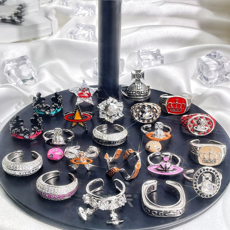 Sweet Cool Saturn Ring: Drip Glaze Planet Design for Edgy Style - Product image 7