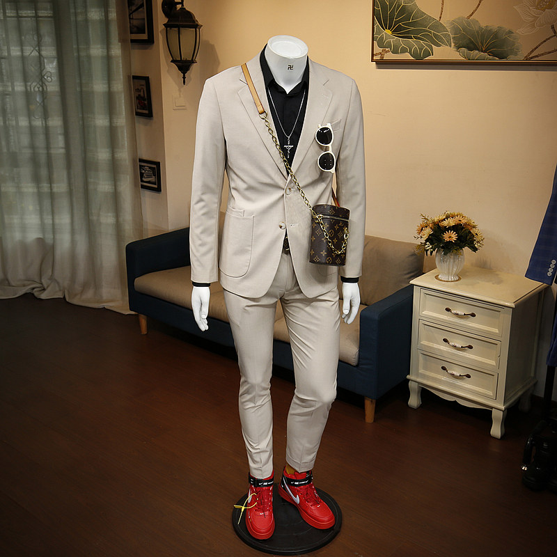 136524 Spring new business is loading Korean version with wedding trend handsome New Lang Casual Suit Men Suit