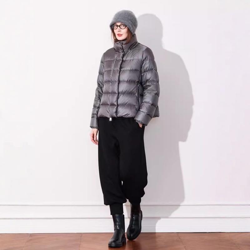 Plus Size Women's Clothing for Fat Women 2025 Winter Slimming Elegant White Duck down Jacket in Multiple Colors [Vip Discount Price]