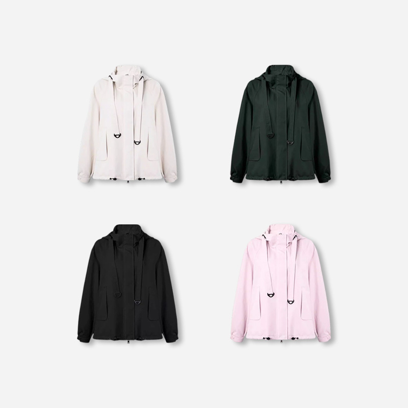 April 9Th Plus Size Women's Clothing Fat mm 2026 Spring'Fengyu' Casual Jacket Hooded Coat Multi-Color Highly Recommended