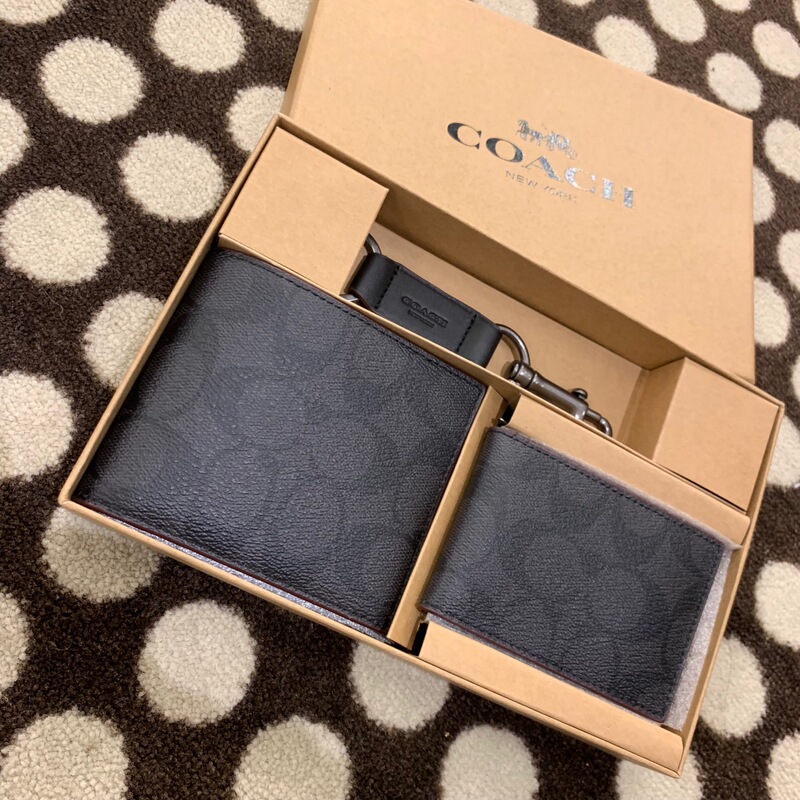 U.S. Purchasing Agent for Coach/Coach Men's Wallet, Card Holder, Keychain Gift Box, Direct Shipping