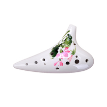 TNG Ocarina 12 holes AC tune beginner teaching materials painted 12 holes Ocarina midrange C tune professional performance
