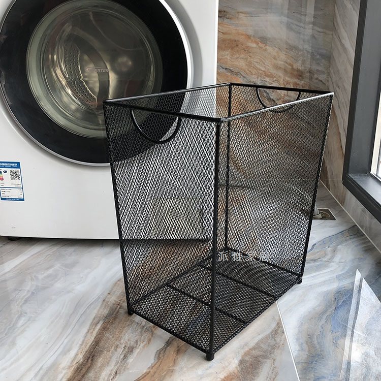 Pija home Custom Dirty Clothes Basket metal Dirty Laundry Basket bedroom Contained Basket Clothing Livable Basket