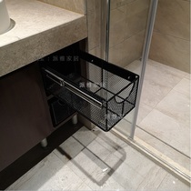 Peya home bathroom storage basket kitchen cabinet stainless steel drawer basket slide slide basket custom pull basket