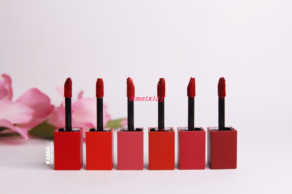 Lilybyred Quan Xuan Bin nước ép môi men mờ nhung mờ cà chua nho đỏ son bóng nhuộm môi - Son bóng / Liquid Rouge 	son bóng trong suốt	