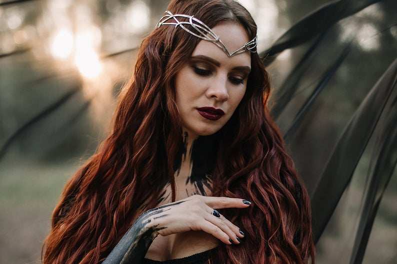 Russian Pagan◇Hand made Pagan Elf Fairy Wedding Witch Crown Tiara Goddess Crown