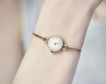 Lithuanian Elegant ◇ Ancient 1980s Collection Elegant and exquisite small ladies gold-plated mechanical watch