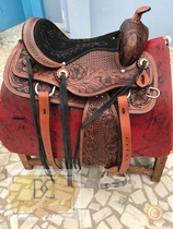 Cowhide Town Overseas Handmade Charming Western Cowboy Style Flower Comfortable Brown Oxford Pie Saddle Pad