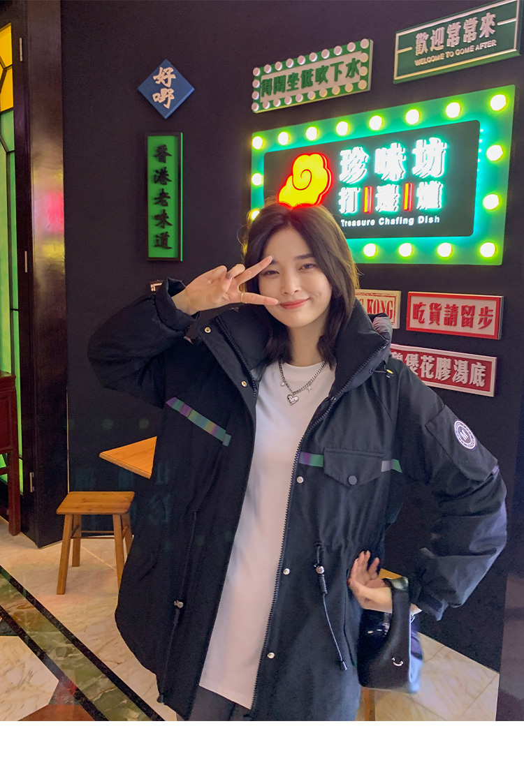 Lierkiss [charge down jacket] 90 white duck down hooded warm Parker down jacket