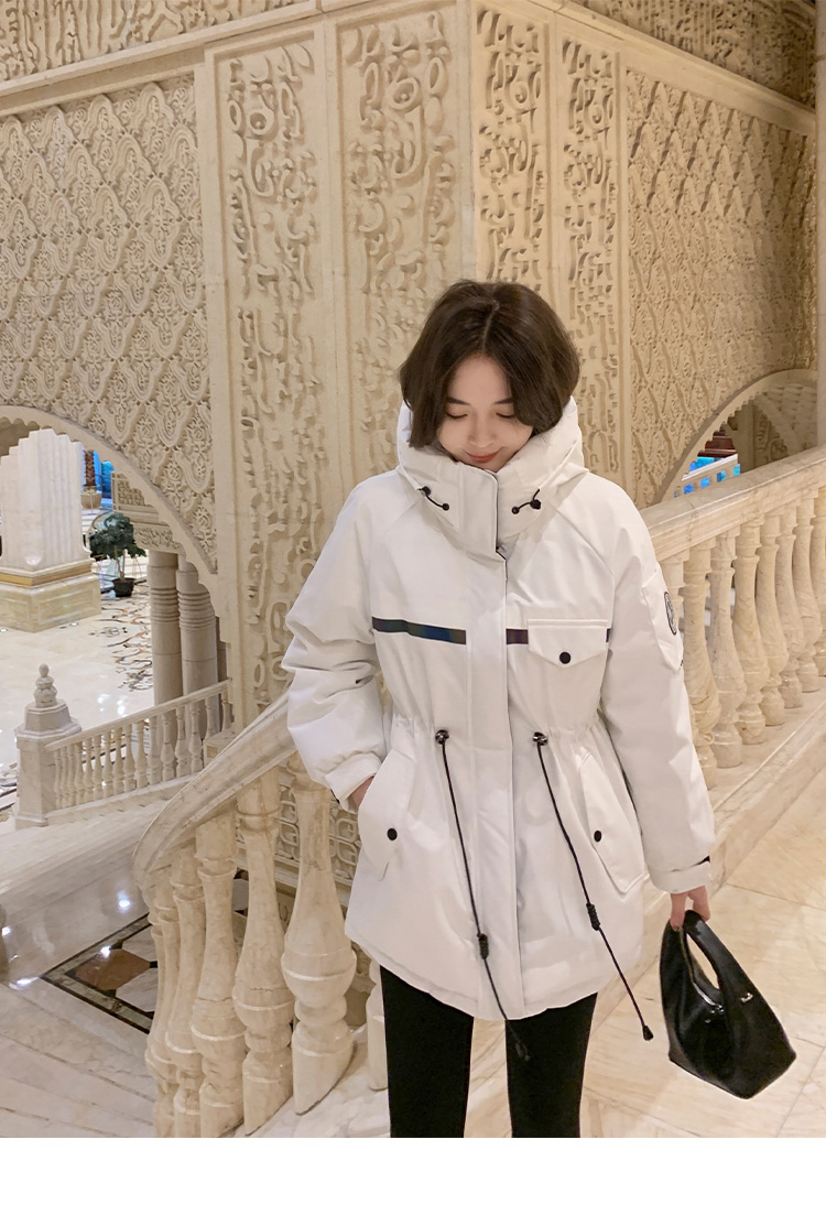 Lierkiss [charge down jacket] 90 white duck down hooded warm Parker down jacket