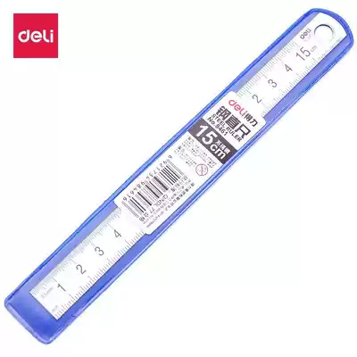 Del 8461 79750 stainless steel 15CM ruler steel ruler scale quasi-durable steel ruler multi-choice specifications